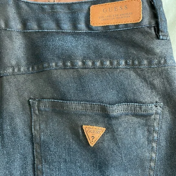 RARE Guess 1981 Dungaree Denim Overalls Colorblock possibly Vintage - Picture 5 of 9